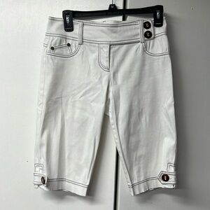 Cache brand vintage white denim shorts.